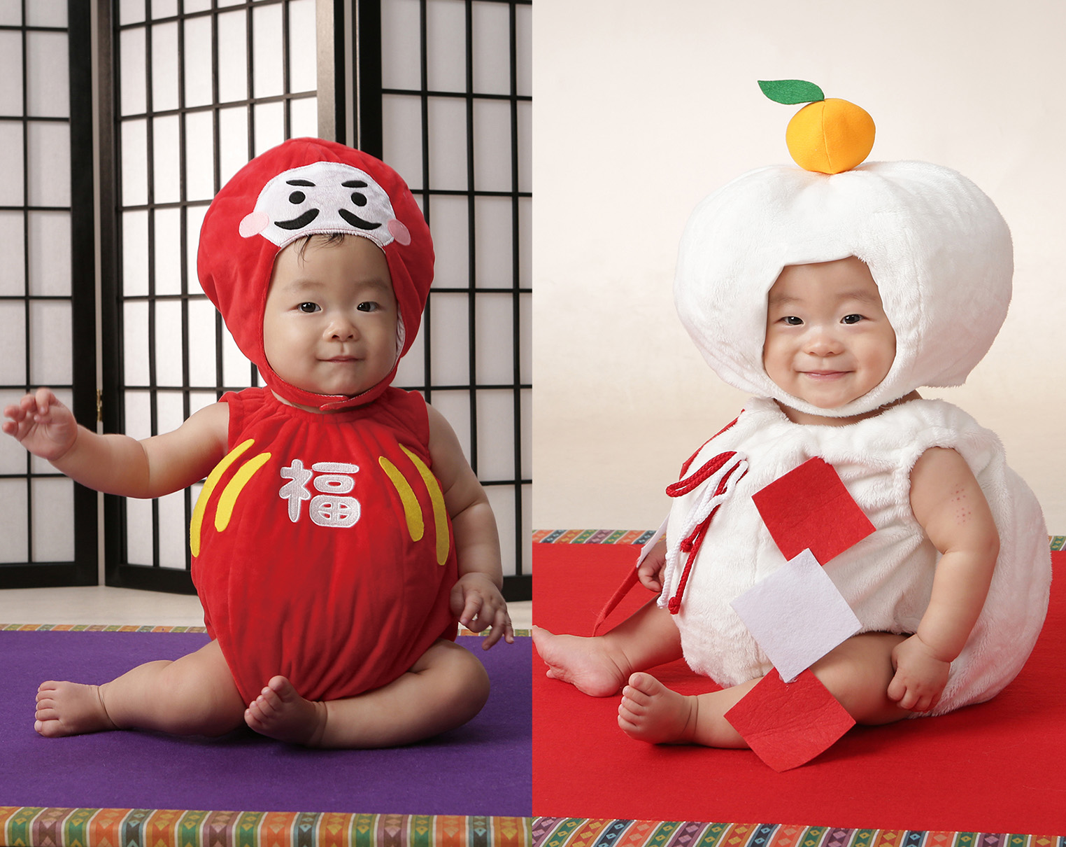 着ぐるみフォトだるま、鏡餅